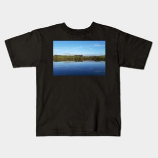 Trees and Blue Sky Reflections in Water Kids T-Shirt